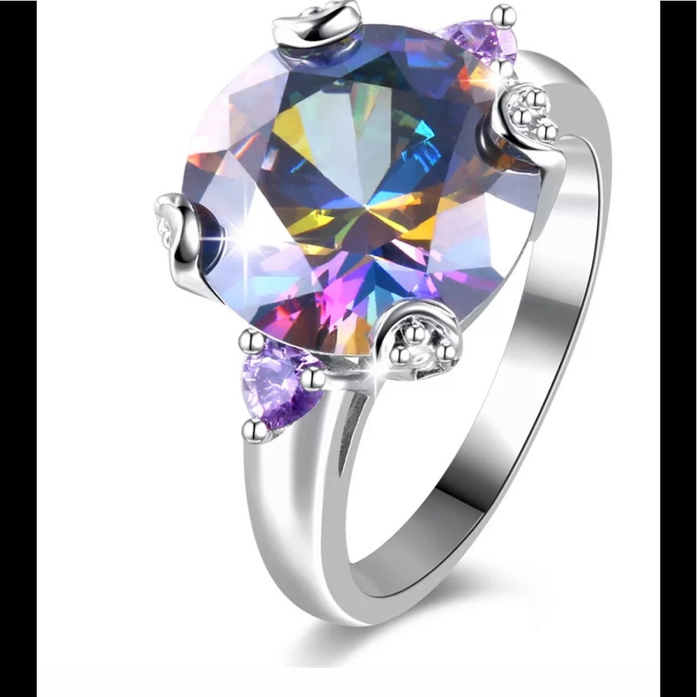 Beautiful Zircon Multicolored ring